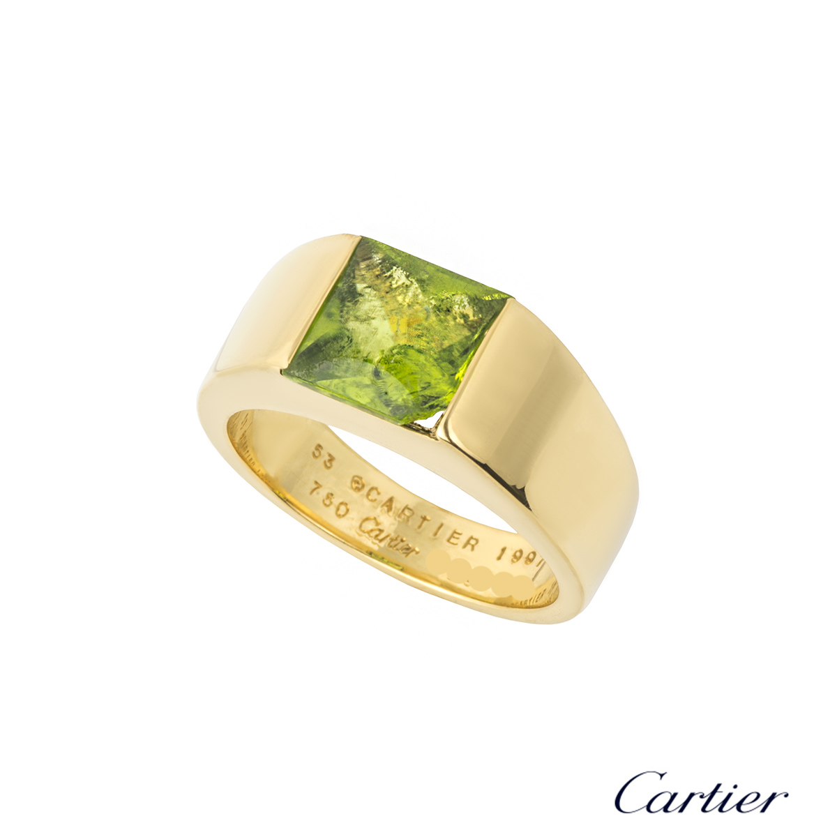 cartier men's tank ring